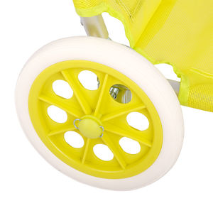 पदोन्नति बड़ी छूट समायोज्य Reclining एल्यूमीनियम तह सूरज समुद्र तट लाउंज के साथ पहियों - Product Image 6