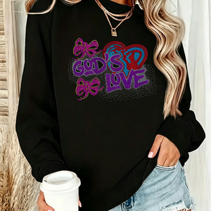 Vente en gros usine – Transfert thermocollant en strass motif chrétien pour T-shirt - Product Image 4