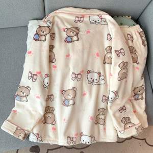 <span class=keywords><strong>Pigiama</strong></span> taglie forti donna cartone animato invernale Rilakkuma <span class=keywords><strong>pile</strong></span> spesso caldo Set da ragazza - Product Image 2