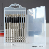Jeu de tournevis à chocs antidérapants PH2 LJ-01-21 K5, 25-90mm, en acier S2, double rainure, pour bricolage et OEM