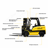 Chariot élévateur électrique XUANDE CPD16S de 2,5 tonnes avec batterie lithium-ion, hauteur de levage de 3 m, pour la manutention des matériaux en usine et en entrepôt