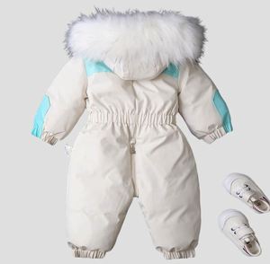 Hot Sale Europe Style Kids Winter Ski <b>Snowsuit</b> One Piece Baby Ski Suit Overall Children's Outdoor Winter Ski Wear Fast Shipping - Product Image 2