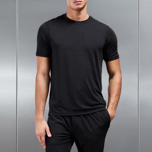 T-shirt pour homme, entraînement, sport de plein air, surdimensionné, doux, salle de sport, logo et tissu personnalisés, évacuation de l'humidité - Product Image 6