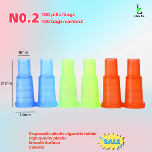 Pipa de Shisha portátil de plástico desechable de colores mezclados con inhalador de boquilla y puntas de chicha fáciles de llevar - Product Image 2