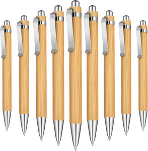 Wholesale Eco-Friendly 1.0mm Bamboo Ballpoint <b>Pen</b> Customized Logo 1.0mm Writing Width Metal Material for Promotion Advertising - Product Image 1