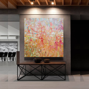 100% dipinto a mano arte astratta di grandi dimensioni vibrante pastello pittura a olio moderna <span class=keywords><strong>soggiorno</strong></span> decorazione della <span class=keywords><strong>parete</strong></span> di casa <span class=keywords><strong>con</strong></span> Base in tela - Product Image 5