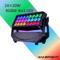Projecteur LED étanche pour extérieur IP65 24x20W RGBW 4-en-1 avec 23 canaux pour événements DJ, clubs, mariages