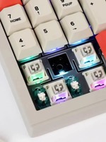 CIDOO V21 Pro Keyboard Mekanikal nirkabel, alas tombol angka VIA Gasket yang dapat diprogram RGB untuk Laptop Mac Win