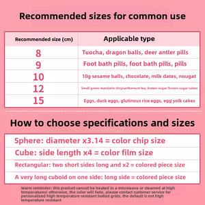 Bolas de sésamo negro Chocolate pequeño verde mandarín arroz glutinoso huevo envoltura de dulces lámina de hojalata dorada lámina de Metal colorida - Product Image 3