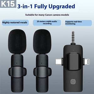 Thông Minh Tiếng Ồn Hủy Bỏ Mini Micro Không Dây Cho Iphone 15/16 <span class=keywords><strong>Android</strong></span> Youtube Podcast <span class=keywords><strong>Vlogging</strong></span> (TX + Rx) Loại C Kết Nối - Product Image 2