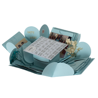 Boîte surprise d'explosion haut de gamme personnalisée pour anniversaire, emballage de bijoux (bracelet, bague) avec pelliculage mat, cadeau multicouche en gros