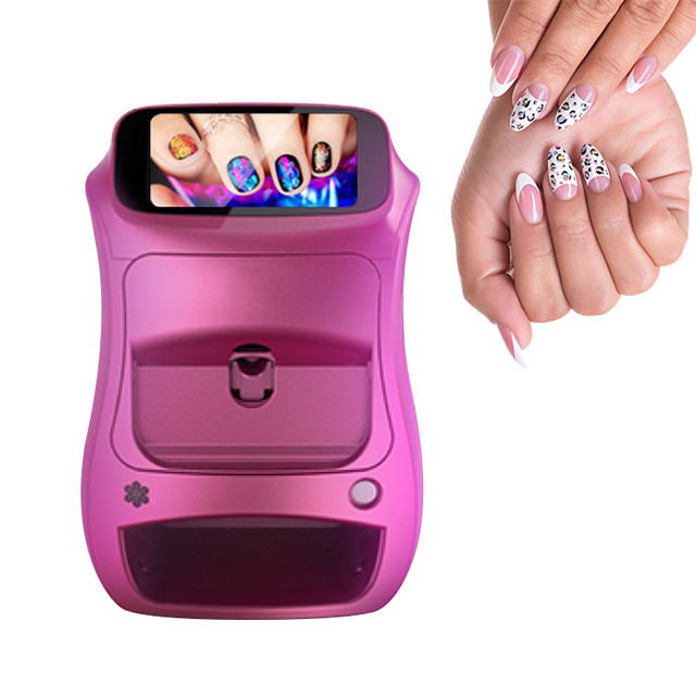 OEM Professional Mobile Press on Nail Design Printer Machine Wifi Womens Diy Digital Electric Nail Art Printer with Ai
