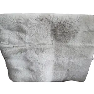 XJ Hotsale Fur Throw Fur Plate For Bed Sofa Winter Whole Skin Luxury Real Fox Fur Blanket