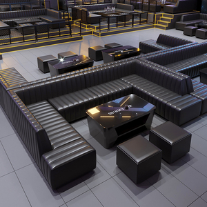 High Quality Night Club Restaurant Booth <strong>Bench</strong> From Foshan Customized Fast Food Booth Seating - Product Image 5