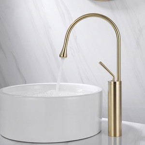 European-Style Modern Brass Water Drop <strong>Faucet</strong> Hot Cold <strong>Dragon</strong> Basin <strong>Faucet</strong> for Bathroom Cabinet &amp; Balcony Rotating Table Design - Product Image 5