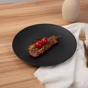 All'ingrosso Unbreakable nero melamina piastra di ricarica ristorante 10 pollici piatto di plastica rotonda cena - Product Image 4