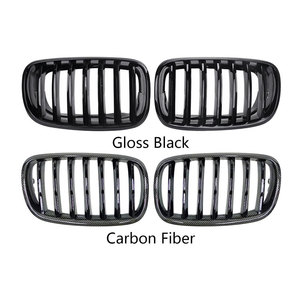 ตะแกรง E70 X5คาร์บอนไฟเบอร์กระจังหน้ารถยนต์ M Colour กระจังหน้าไตสำหรับ BMW X5 E70 E71 X6เส้นเดียวสีดำ - Product Image 4