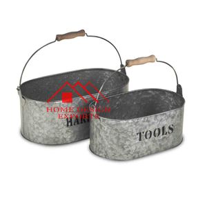 Caddy à bière galvanisé Caddy à ustensiles de rangement pour la cuisine de la ferme et la maison Best Seller - Product Image 4