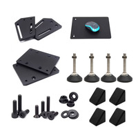 Cockpit de simulateur de course durable avec plateau de souris ergonomique accessoire de plate-forme coulissante rotative pour les amateurs de jeux en stock