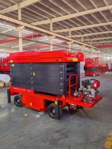 Plataforma Elevadora de Tijera Diésel de 12m, 500kg de Capacidad, Alto Rendimiento, Móvil, para Trabajo Aéreo, Precio de Fábrica, Gran Oferta - Product Image 4