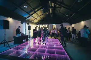 Popular Wedding Disco Party Abyss Portable Led Dancing Tiles 3D Mirror Dance Floor