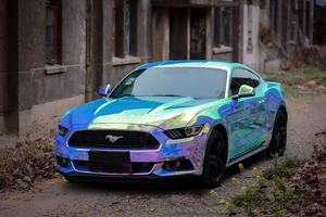 Lapisan Dekorasi <span class=keywords><strong>PVC</strong></span> gulungan pembungkus mobil ungu biru melar Glossy fungsi berubah warna warna warna tubuh kualitas terbaik diskon besar - Product Image 6