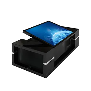 PC de 55 pouces intégré dans l'écran tactile interactif multi touch table basse table réseau intelligent tactile avec écran lcd