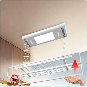 ราวตากผ้าไฟฟ้าอัจฉริยะแบบยืดหดได้ ควบคุมด้วยเสียง พร้อมรีโมทคอนโทรล ยกขึ้นอัตโนมัติ สำหรับระเบียงบ้าน - Product Image 5