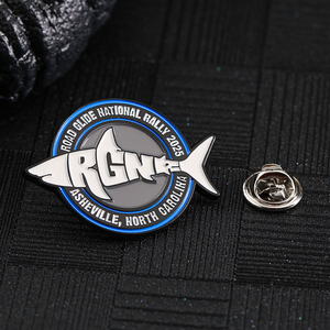 Alfileres personalizados 2025 Souvenirs esmalte Aleación de Zinc Metal solapa Pin nacional <span class=keywords><strong>Rally</strong></span> deportes 3D Fishbone patrón Pin para gorras o ropa - Product Image 4