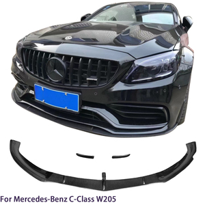 ลิ้นหน้าคาร์บอนไฟเบอร์ทรงสปอร์ต สำหรับรถเบนซ์ C-Class W205 4 ประตู ปี 2015-2021 - Product Image 1
