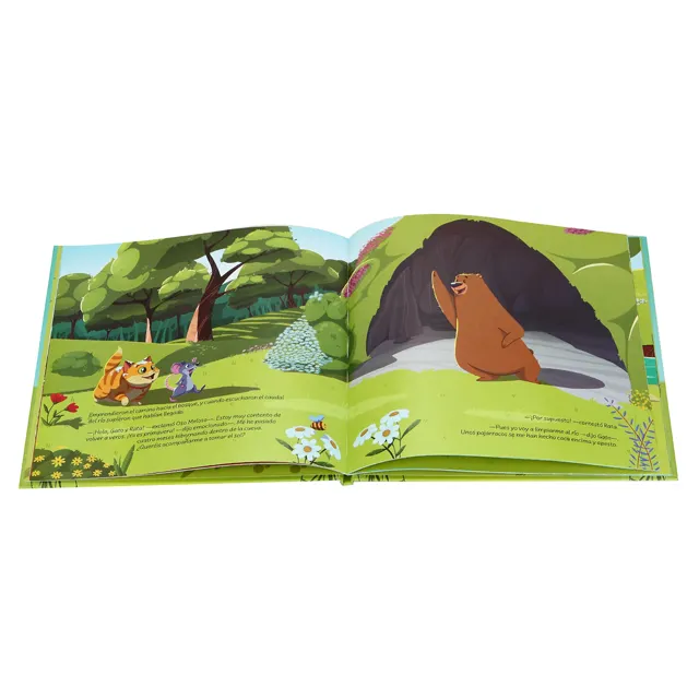 Eco friendly full color custom printed children's books hard cover book printing
