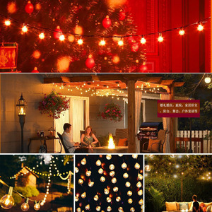 <span class=keywords><strong>Amazon</strong></span> venta <span class=keywords><strong>impermeable</strong></span> al aire libre patio de luces 25ft 12 Led G40 bombillas de luces de jardín - Product Image 5