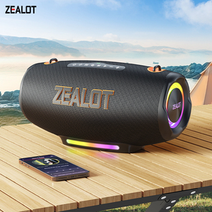 Zealot S127 アウトドアパーティースピーカー プロ仕様 100W低音 ポータブルサブウーファー ワイヤレスRGB LEDライト HiFiコンピューター対応 - Product Image 1