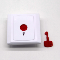 Alarme incendie intelligente sécurité 12V filaire panique d'urgence bouton de déverrouillage de porte clé réinitialiser interrupteur de bouton de sortie d'urgence
