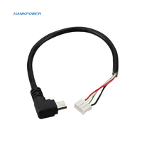 Câble de charge et de données Micro USB mâle vers JST Molex Ph2.0 à 2, 3, 4, 5, 6 broches, coudé à 90 degrés (haut, bas, gauche, droite)
