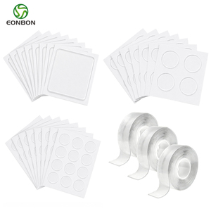 Cercles de fixation en gel EONBON Nano-Grab transparents, sans perçage, multi-usages, amovibles, lavables, adhésifs, ruban nano double face - Product Image 2