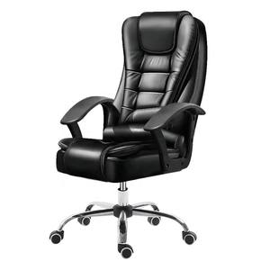 Nouveau patron en cuir exécutif pivotant <span class=keywords><strong>Gamer</strong></span> chaise de Massage levage <span class=keywords><strong>fauteuil</strong></span> rotatif repose-pieds réglable chaise de bureau chaise de bureau - Product Image 2