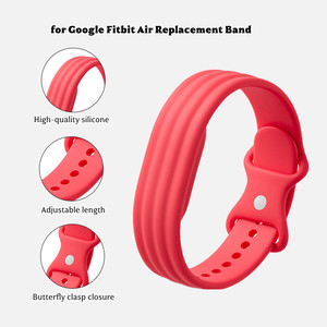 <span class=keywords><strong>Bracelet</strong></span> de remplacement en silicone pour <span class=keywords><strong>Fitbit</strong></span> Air, <span class=keywords><strong>bracelet</strong></span> de sport réglable pour femmes et hommes, compatible avec Google <span class=keywords><strong>Fitbit</strong></span> Air Tracker - Product Image 4