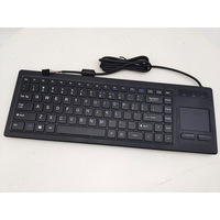 Teclado de Membrana Personalizado con Logotipo, Nuevo, USB, Anti-Interferencia, Touchpad Integrado, Ergonómico Industrial, Impermeable, Ultra Delgado, Plug and Play, 87 Teclas
