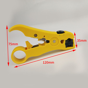 Dzt Dongzhe Multifunctional Cable <b>Stripper</b> Coaxial <b>Wire</b> Cutter Plastic Handle 14 Functions Metric Standard Diy Tool - Product Image 3