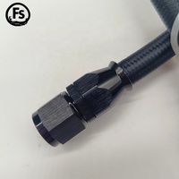 Kit de tuyaux d'huile et de carburant tressés en nylon et acier inoxydable AN4 AN6 AN10 AN12 AN16 AN20 avec raccords pivotants, kit personnalisé en PTFE pour E85