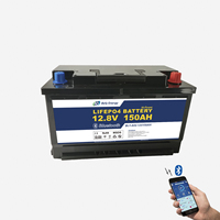 Bely Baterai Lifepo4 12v 150ah yang Dapat Disesuaikan dengan Bluetooth dan Pemanas Pengisian Daya 12V untuk Kapal, Kapal Selam, dan Motorhome