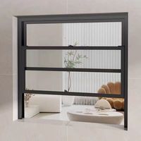 Fenêtres modernes à double suspension en aluminium Filet d'écran en acier inoxydable USA NFRC Style coulissant pour escalier vertical d'hôpital