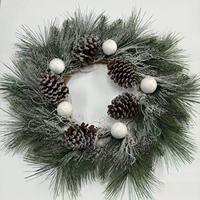 Guirlande de Noël Artificielle Haut de Gamme en Plastique, Branches de Feuilles de Pin Vertes, Tailles Personnalisées, pour Décoration Maison, Centre Commercial, Intérieur, Fête, Vacances