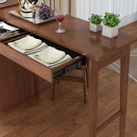 Meuble de salon moderne avec rangement, bar à vin rétractable en bois, meuble de salon