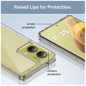 Funda de teléfono Acrílica Plegable Funda móvil Transparente para Moto G85 Luxury 100% Fit Case - Product Image 6