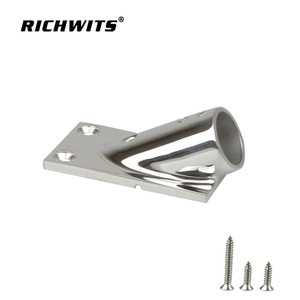 ฐานเหล็กสี่เหลี่ยมสแตนเลส RICHWITS 30 องศา สำหรับราวจับเรือยอชท์ - Product Image 4