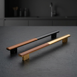 Modern Stainless Steel Cabinet Bar Handles <b>Drawer</b> <b>Pulls</b> for Wardrobe Bathroom Kitchen-Minimalist Design Easy Installation - Product Image 2