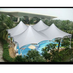 Tente de piscine mobile de haute qualité OEM&ODM, résistante aux UV et imperméable, avec système de poussée et de traction - Product Image 2