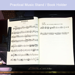 Portapartituras Profesional Multiusos con Soporte Seguro para Partituras, Clip para Partituras, para Soporte de Teclado de Piano y Órgano - Product Image 5